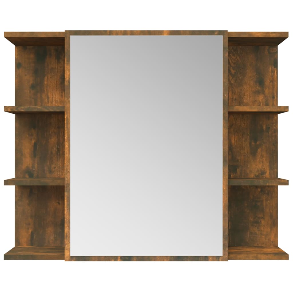 vidaXL Badkamerspiegelkast 80x20,5x64 cm bewerkt hout wit