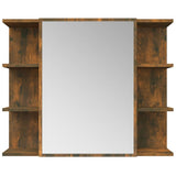 vidaXL Badkamerspiegelkast 80x20,5x64 cm bewerkt hout wit