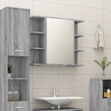 vidaXL Badkamerspiegelkast 80x20,5x64 cm bewerkt hout wit