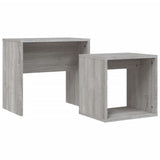 vidaXL Salontafelset 48x30x45 cm bewerkt hout wit