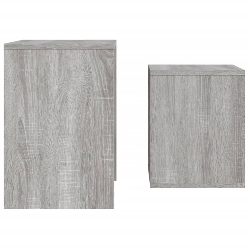 vidaXL Salontafelset 48x30x45 cm bewerkt hout wit