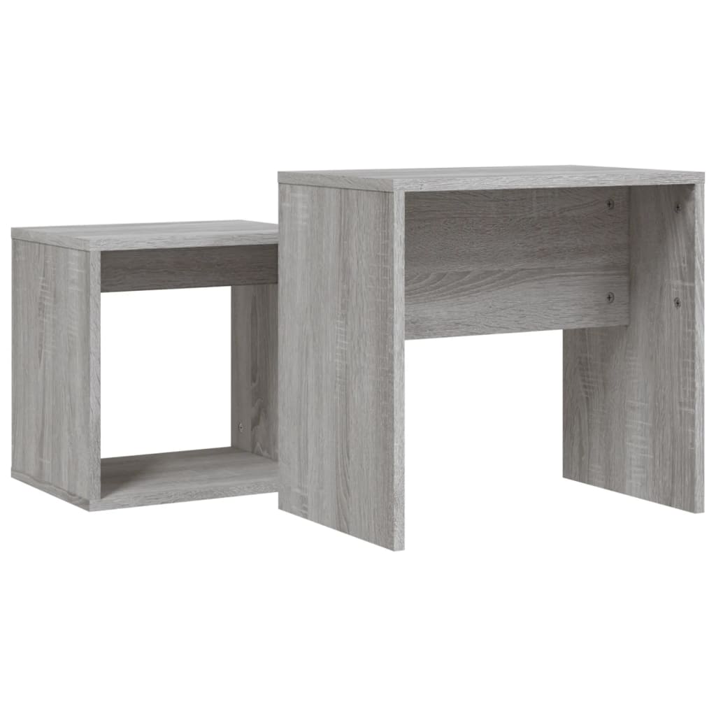 vidaXL Salontafelset 48x30x45 cm bewerkt hout wit