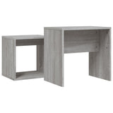 vidaXL Salontafelset 48x30x45 cm bewerkt hout wit