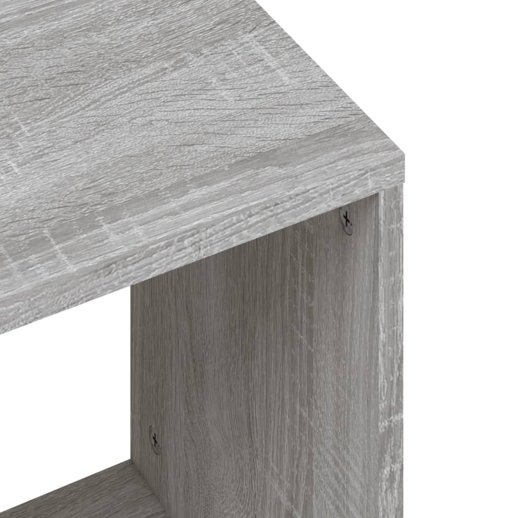 vidaXL Salontafelset 48x30x45 cm bewerkt hout wit