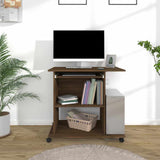 vidaXL Computer Desk 80x50x75 cm Engineered Wood White