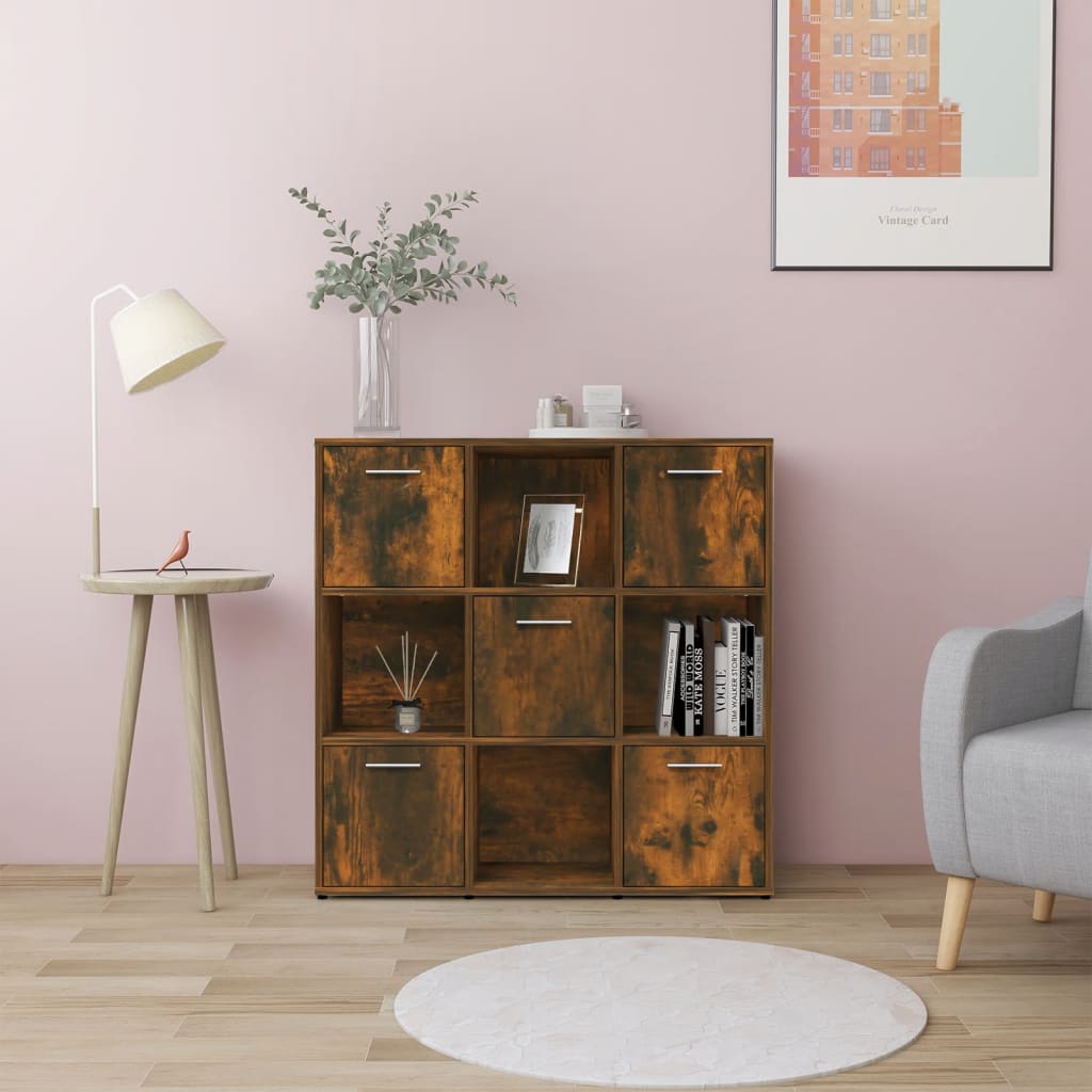 vidaXL Boekenkast 90x30x90 cm bewerkt hout wit