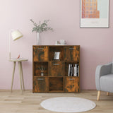 vidaXL Boekenkast 90x30x90 cm bewerkt hout wit