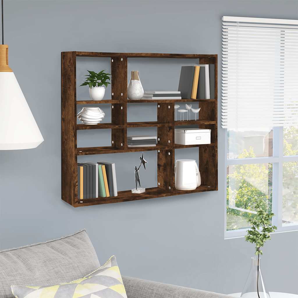 vidaXL Wandschap 90x16x78 cm bewerkt hout wit