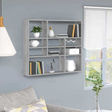 vidaXL Wandschap 90x16x78 cm bewerkt hout wit