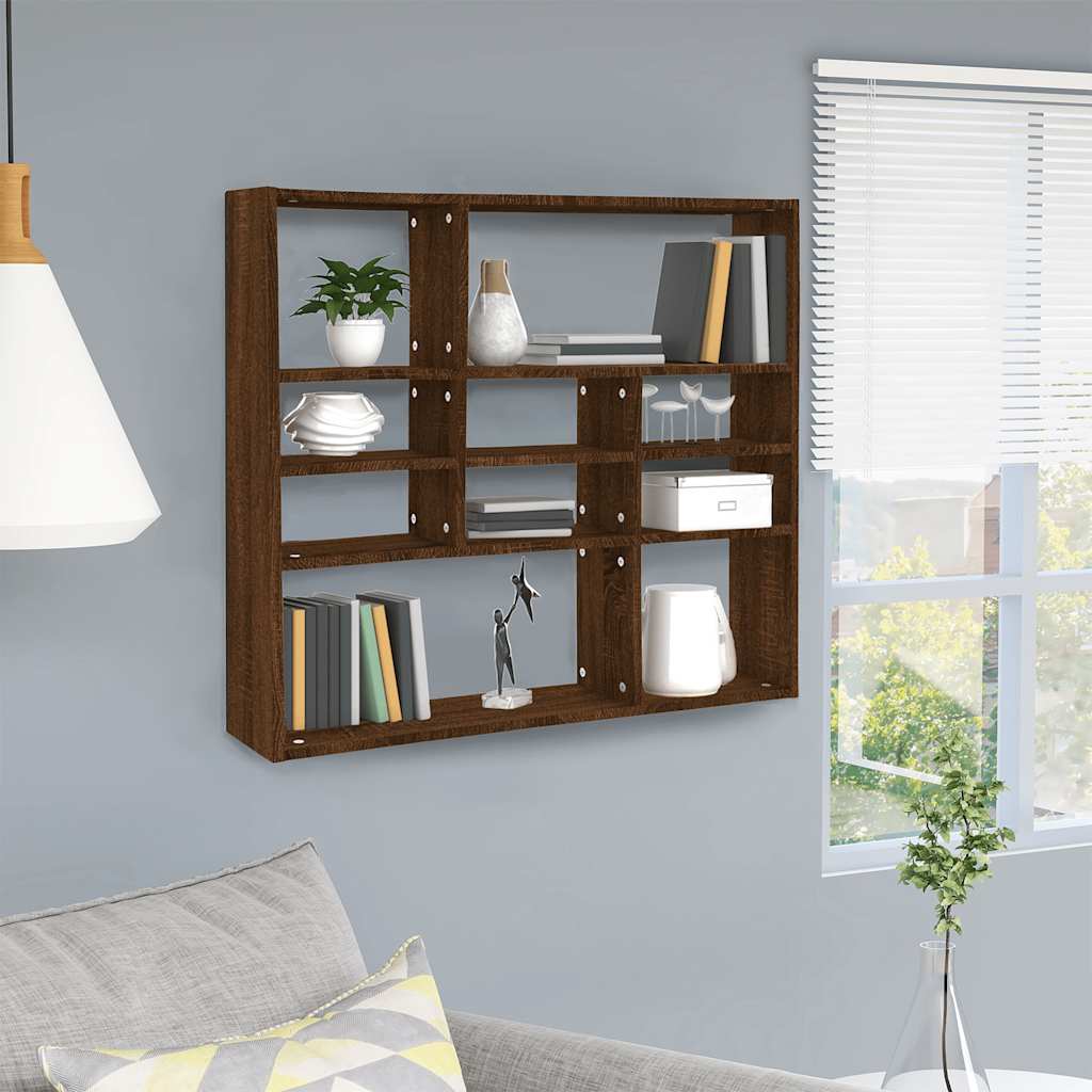 vidaXL Wandschap 90x16x78 cm bewerkt hout wit