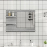 vidaXL Badkamerspiegel 60x10,5x45 cm bewerkt hout wit
