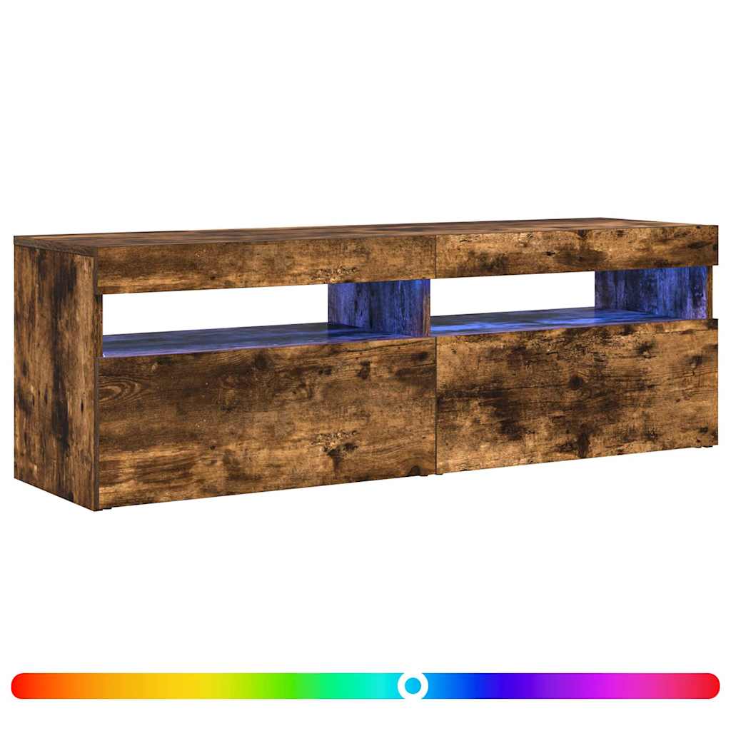 vidaXL Tv-meubel met LED-verlichting 120x35x40 cm wit