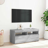 vidaXL Tv-meubel met LED-verlichting 120x35x40 cm wit