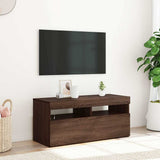 vidaXL Tv-meubel met LED-verlichting 120x35x40 cm wit