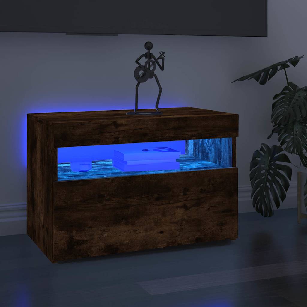 vidaXL Tv-meubel met LED-verlichting 120x35x40 cm wit