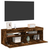 vidaXL Tv-meubel met LED-verlichting 120x35x40 cm wit