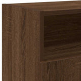 vidaXL TV Cabinet with LED Lights 120x30x50 cm White