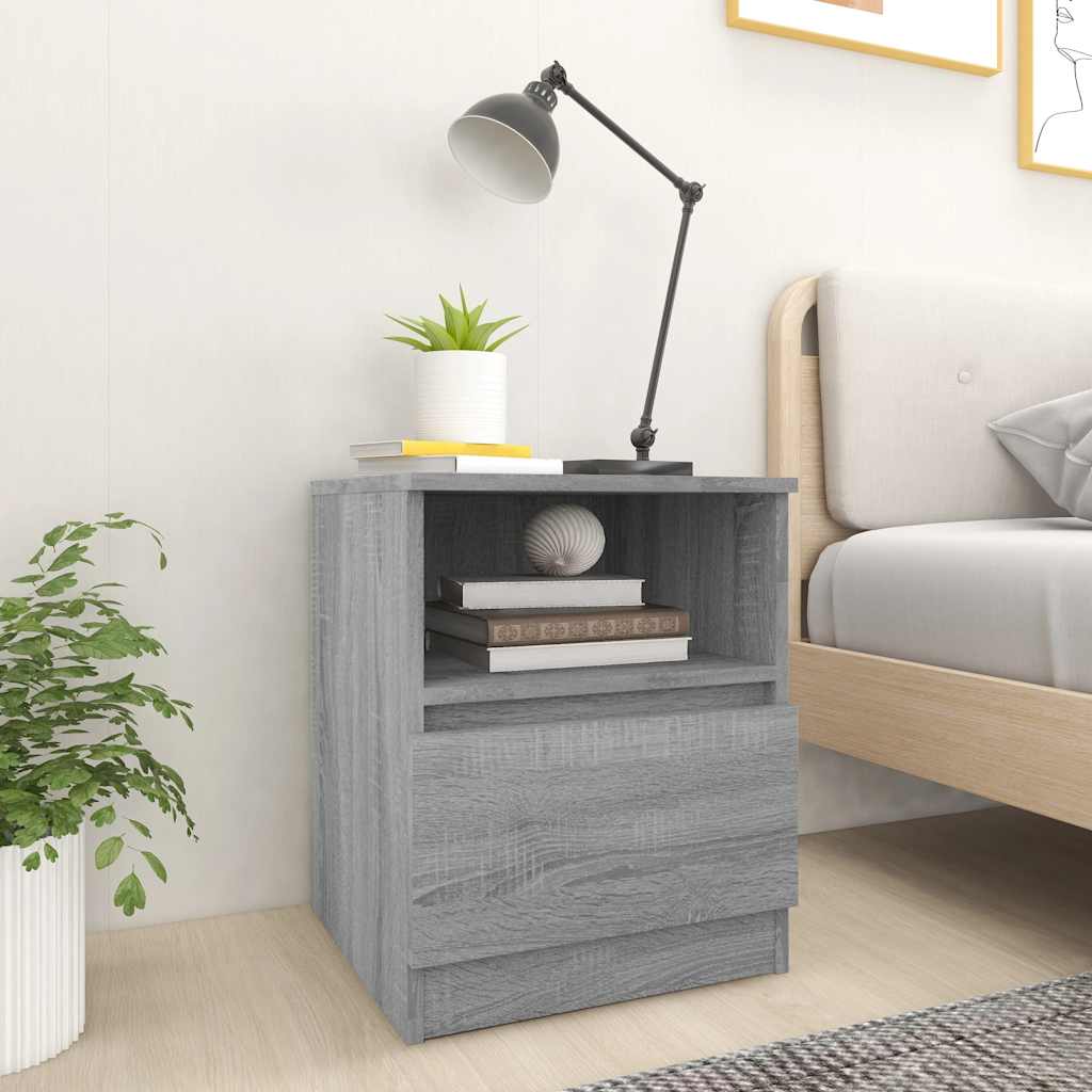 vidaXL Nightstand 40x40x50 cm engineered wood white