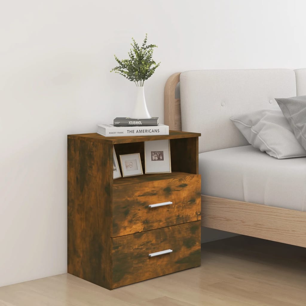 vidaXL Bedside Cabinet 50x32x60 cm White