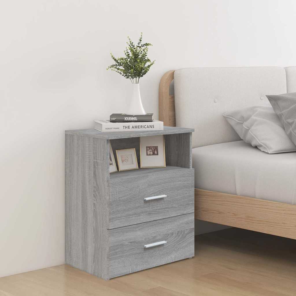 vidaXL Bedside Cabinet 50x32x60 cm White