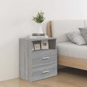 vidaXL Bedside Cabinet 50x32x60 cm White