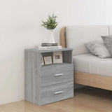 vidaXL Bedside Cabinet 50x32x60 cm White