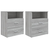 vidaXL Bedside Cabinet 50x32x60 cm White