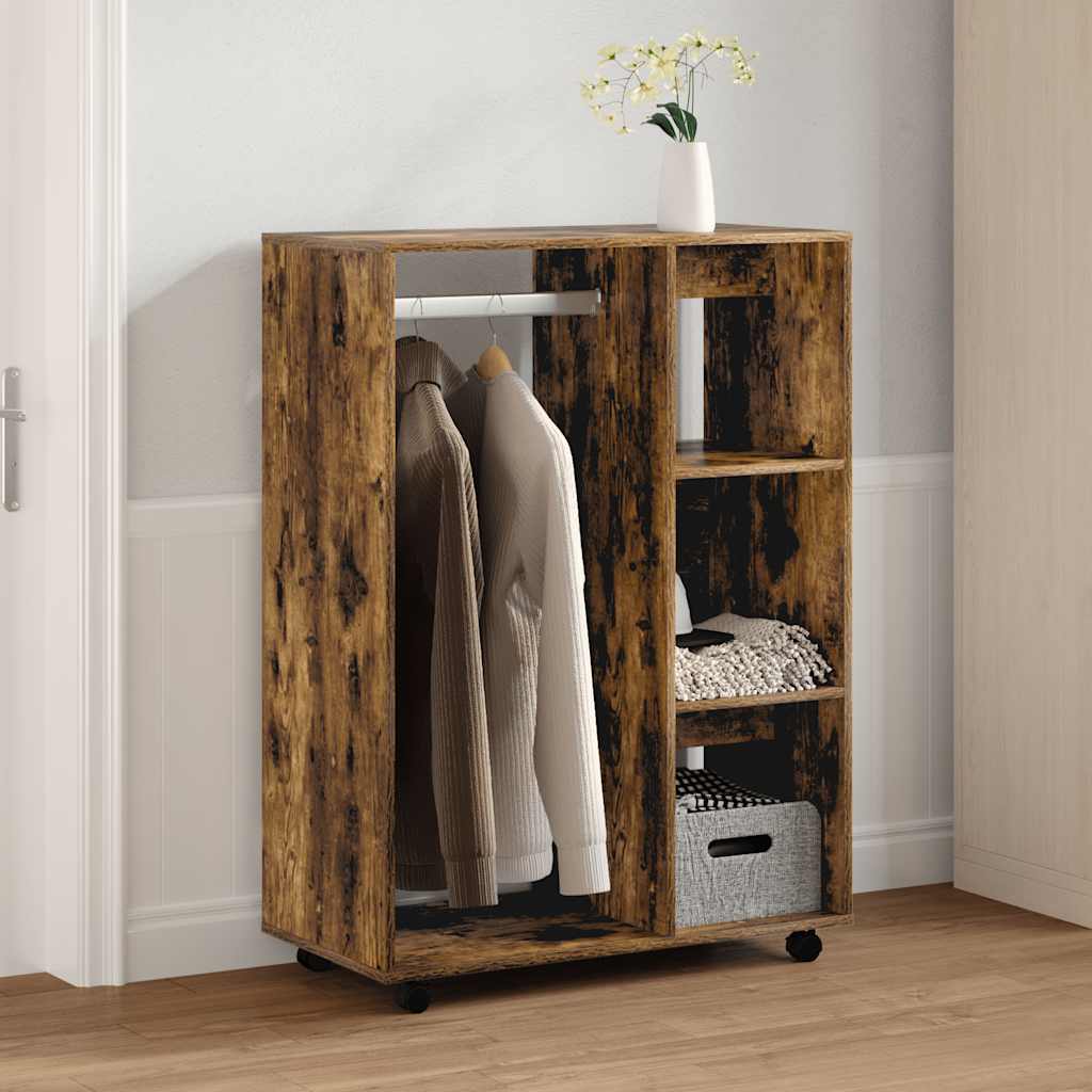 vidaXL Kledingkast 80x40x110 cm bewerkt hout wit