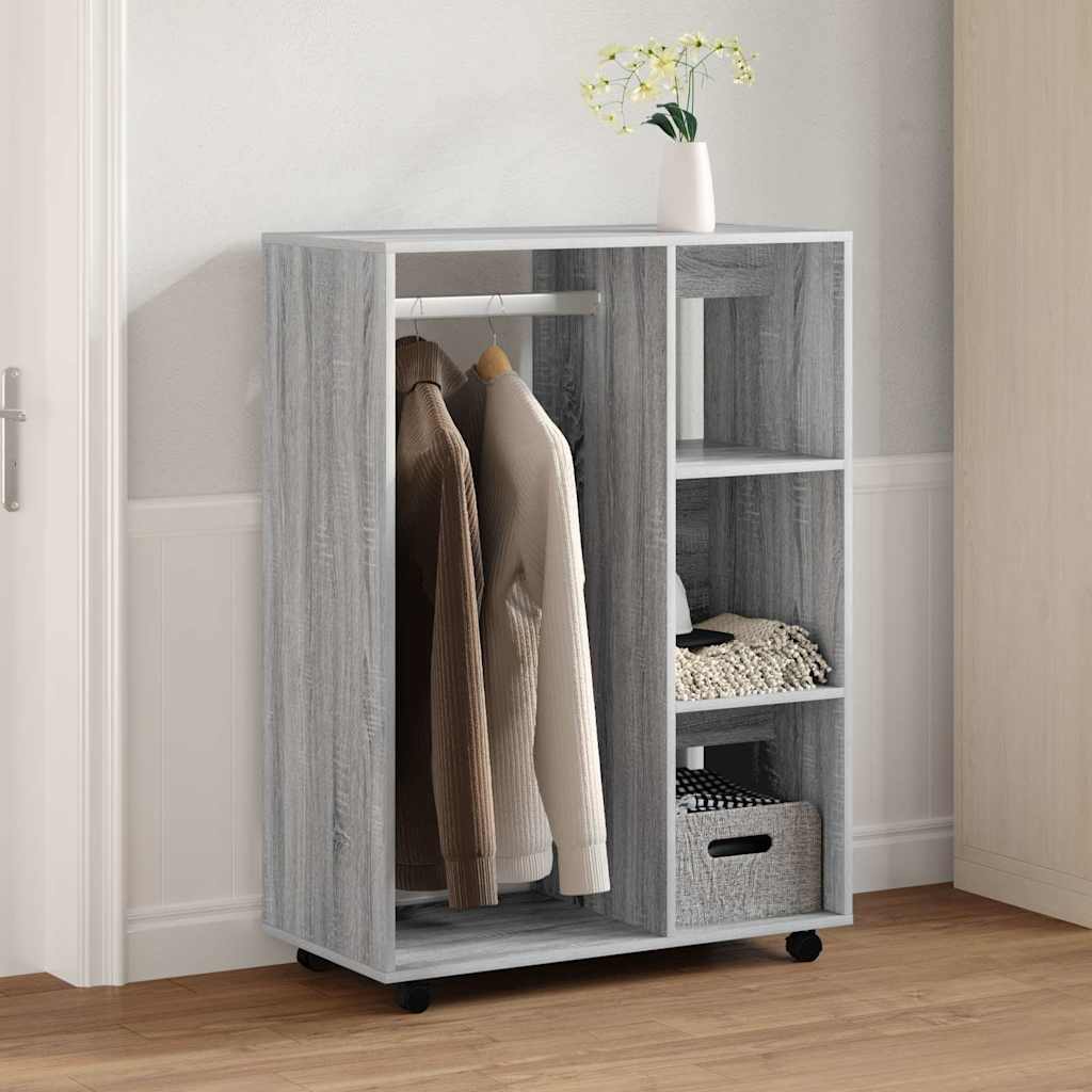 vidaXL Kledingkast 80x40x110 cm bewerkt hout wit