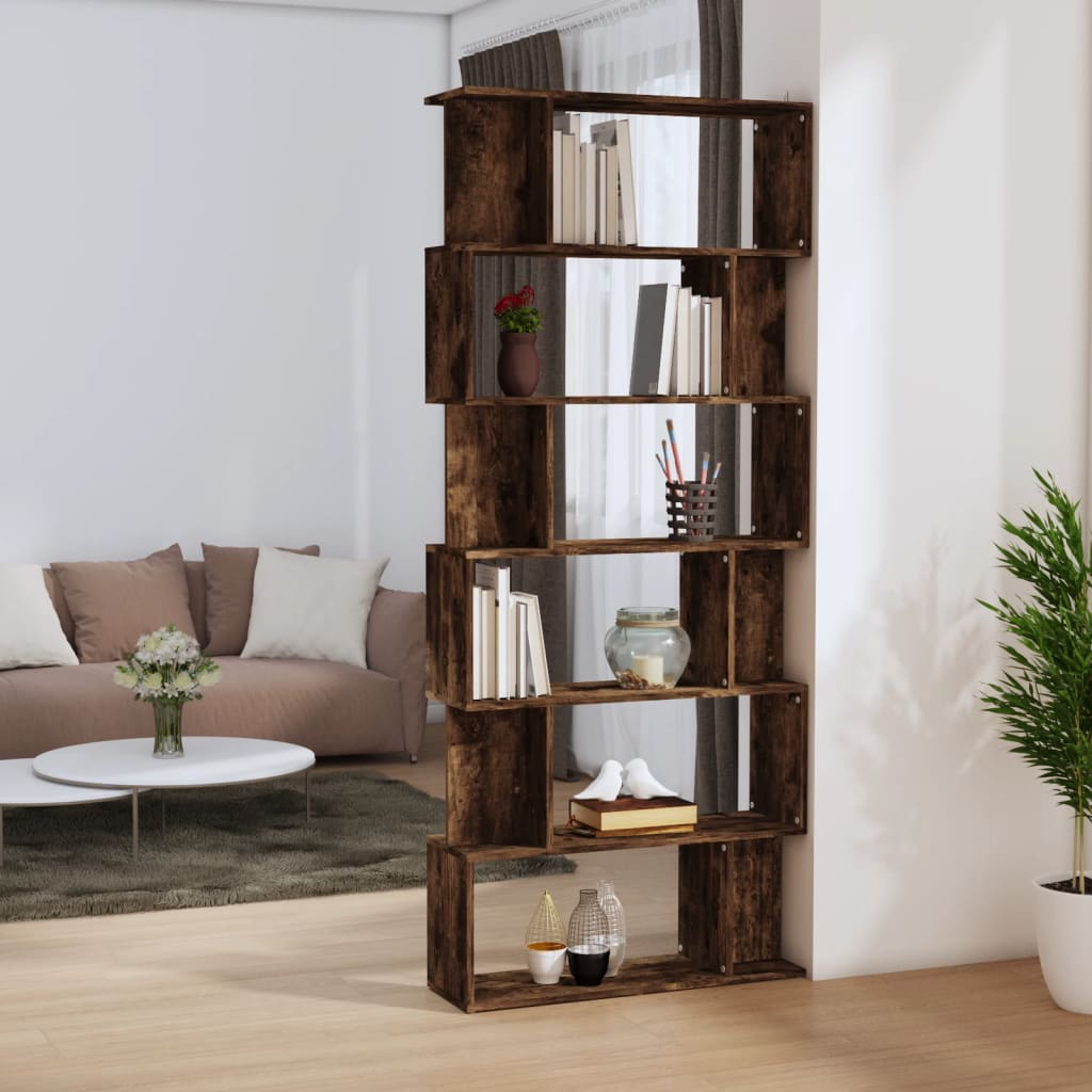 vidaXL Boekenkast / kamerscherm 80x24x192 cm bewerkt hout wit