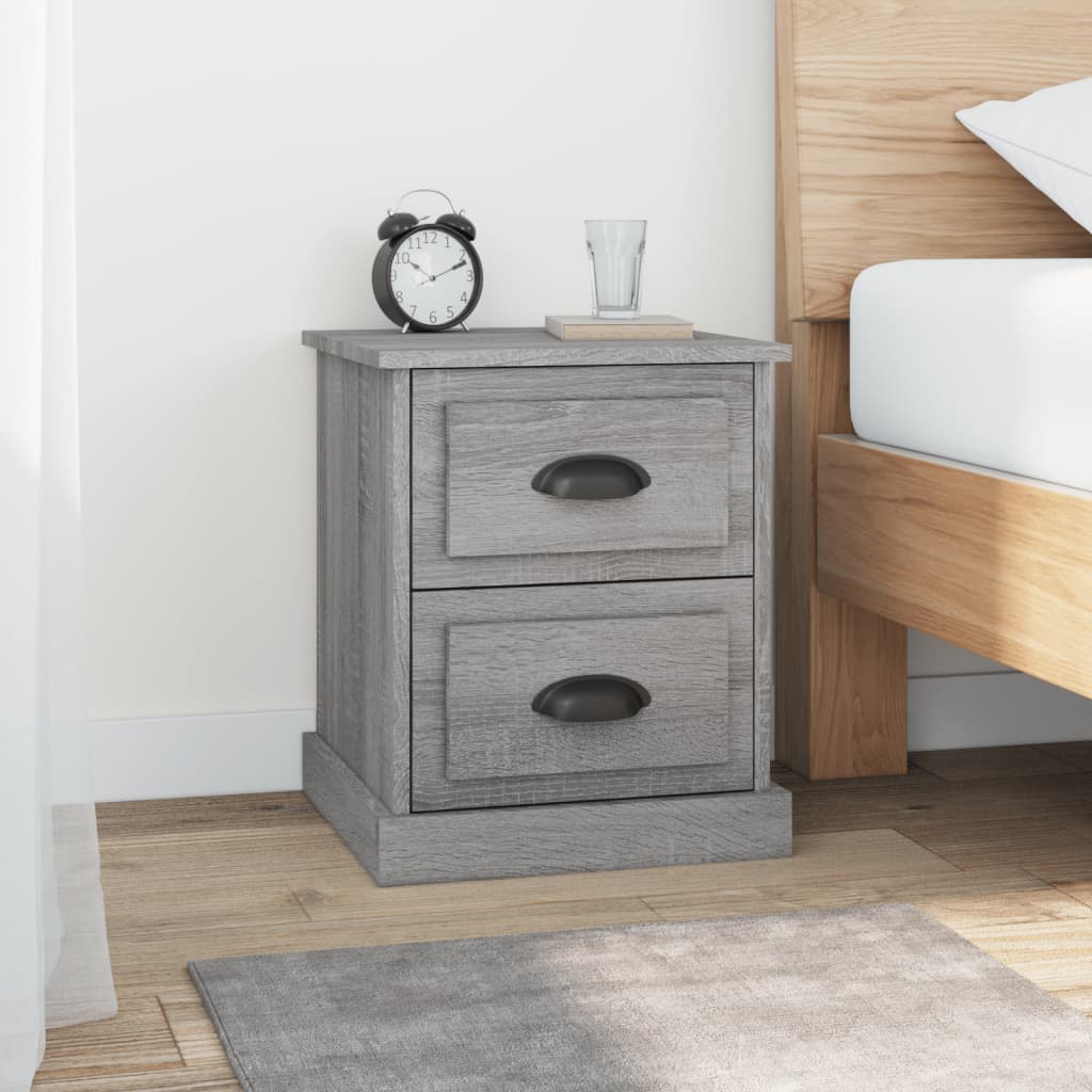 vidaXL Nachtkastje 39x39x47,5 cm bewerkt hout wit