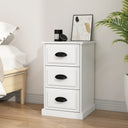 vidaXL Nightstand 39x39x67 cm engineered wood white