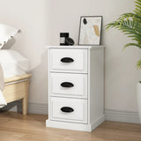 vidaXL Nightstand 39x39x67 cm engineered wood white