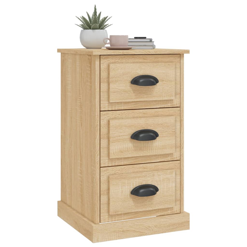 vidaXL Nightstand 39x39x67 cm engineered wood white