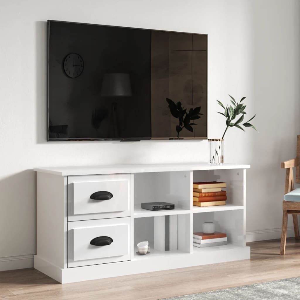 vidaXL TV cabinet 73x35.5x47.5 cm engineered wood white