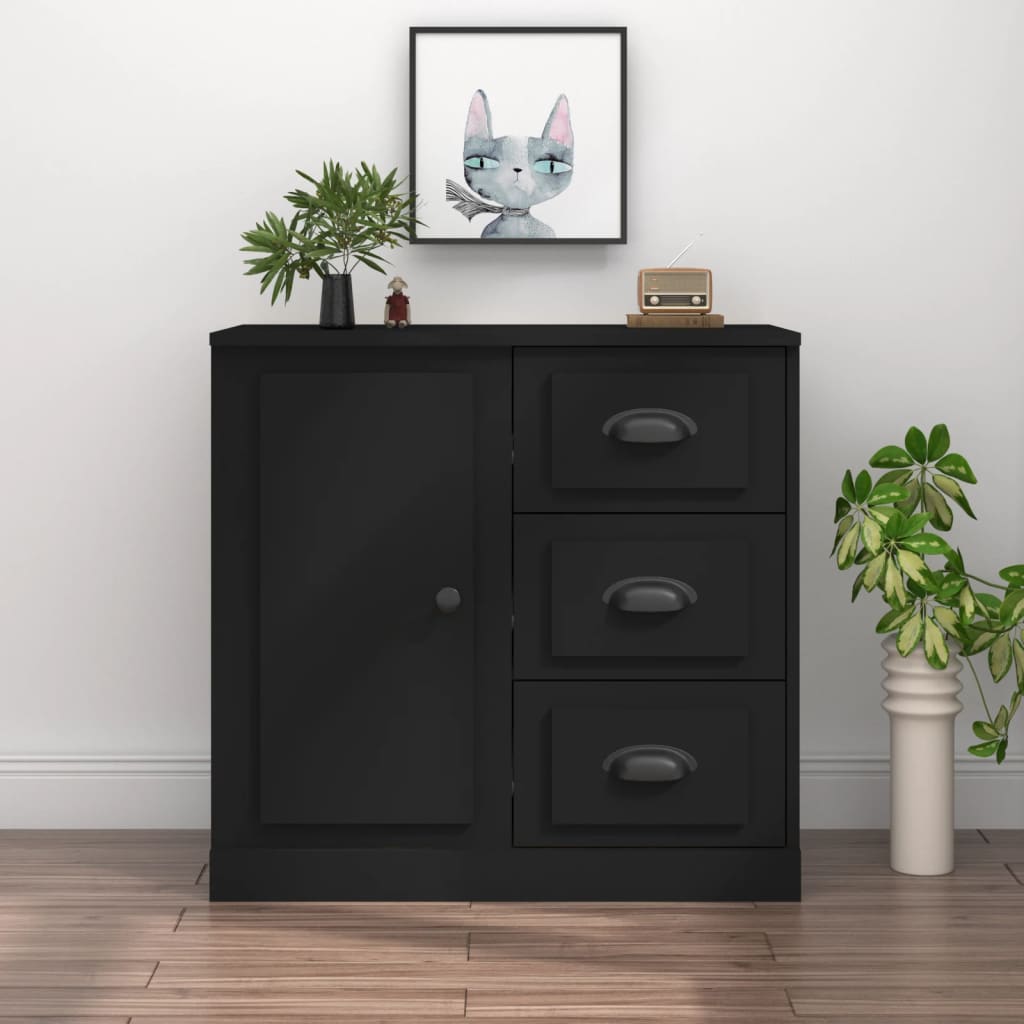 vidaXL Dressoir 70x35,5x67,5 cm bewerkt hout wit