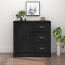 vidaXL Dressoir 70x35,5x67,5 cm bewerkt hout wit