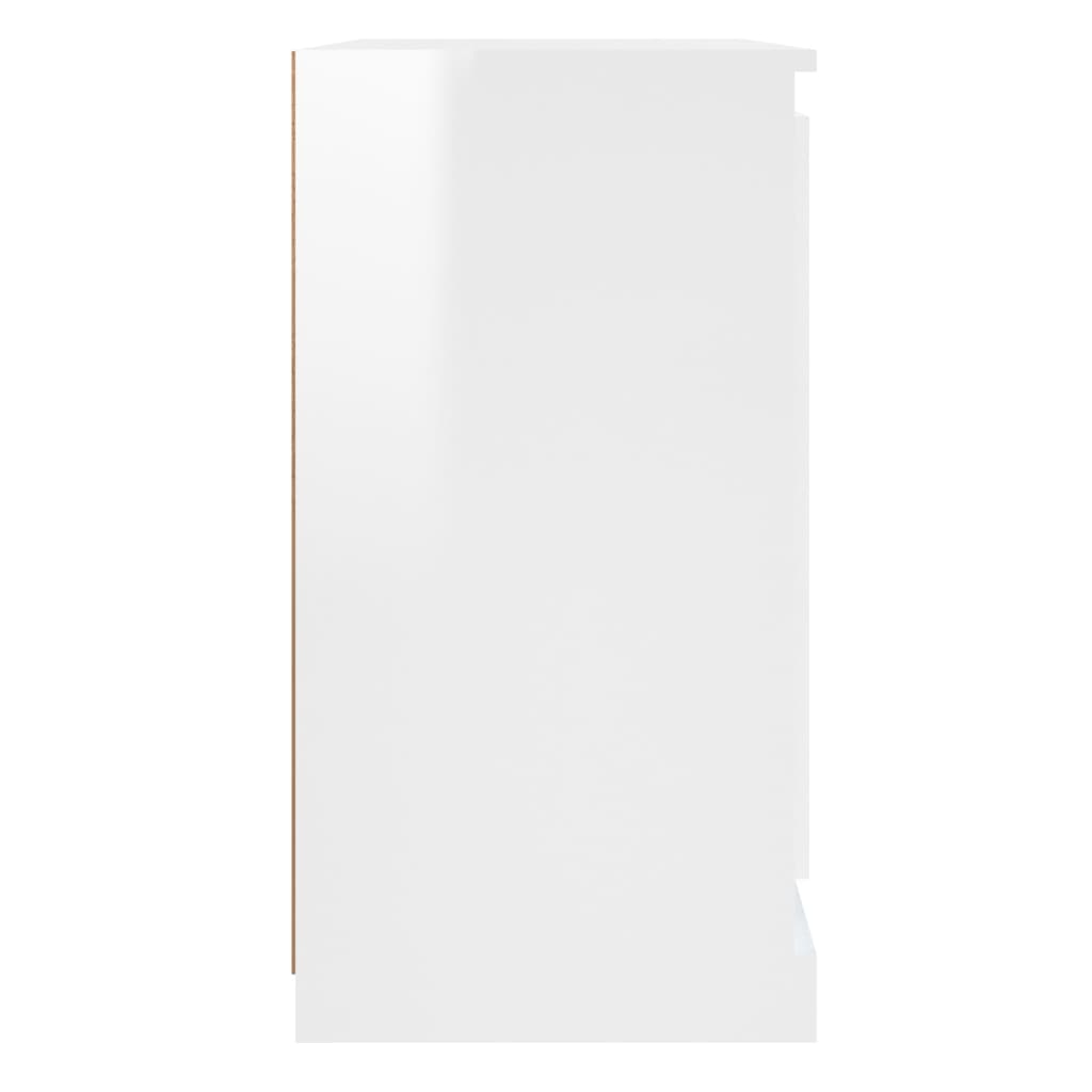 vidaXL Dressoir 70x35,5x67,5 cm bewerkt hout wit