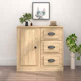 vidaXL Dressoir 70x35,5x67,5 cm bewerkt hout wit