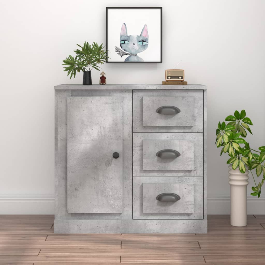 vidaXL Dressoir 70x35,5x67,5 cm bewerkt hout wit
