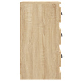 vidaXL Dressoir 36x35,5x67,5 cm bewerkt hout wit