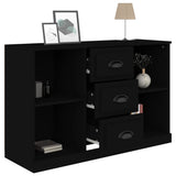 vidaXL Dressoir 104,5x35,5x67,5 cm bewerkt hout wit