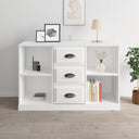 vidaXL Dressoir 104,5x35,5x67,5 cm bewerkt hout wit