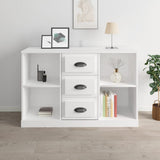 vidaXL Dressoir 104,5x35,5x67,5 cm bewerkt hout wit