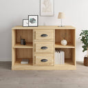 vidaXL Dressoir 104,5x35,5x67,5 cm bewerkt hout wit