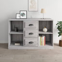 vidaXL Dressoir 104,5x35,5x67,5 cm bewerkt hout wit