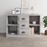 vidaXL Dressoir 104,5x35,5x67,5 cm bewerkt hout wit