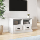 vidaXL Tv-meubel 80x35x50 cm bewerkt hout wit