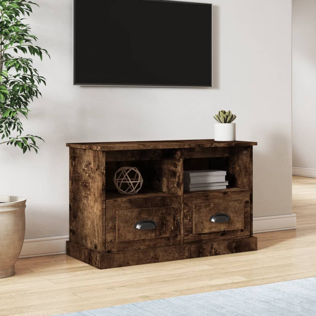 vidaXL Tv-meubel 80x35x50 cm bewerkt hout wit