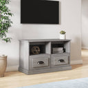 vidaXL Tv-meubel 80x35x50 cm bewerkt hout wit